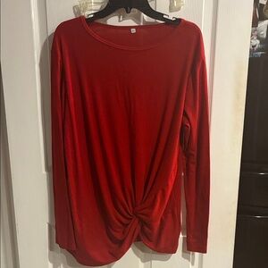 Elegant Red Women's Top